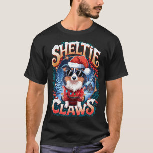 Shetland Sheepdog Owner Costume Sheltie Claws Chri T-Shirt