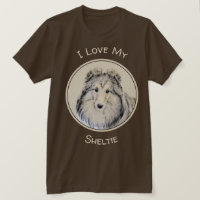 Shetland Sheepdog Painting - Cute Original Dog Art