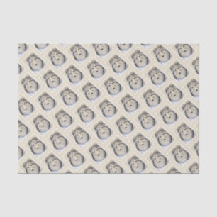 Shetland Sheepdog Painting - Cute Original Dog Art Tissue Paper