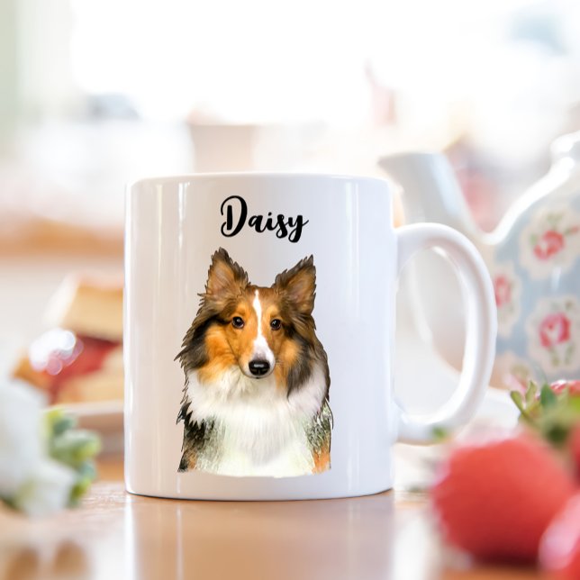 Shetland Sheepdog Personalized Coffee Mug (Creator Uploaded)