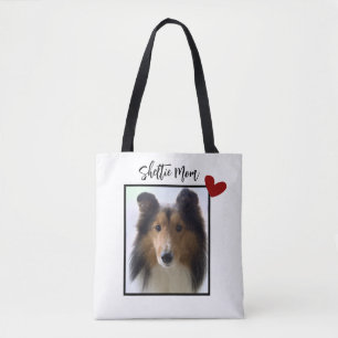 Shetland Sheepdog Photo Sheltie Mom Tote Bag