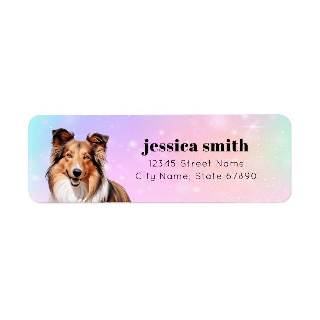 Shetland Sheepdog Return Address Labels (Front)