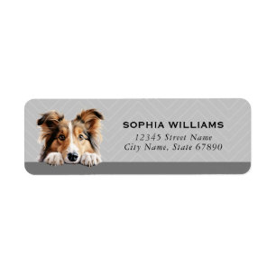 Shetland Sheepdog Return Address Labels