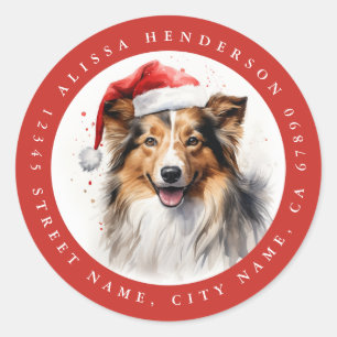 Shetland Sheepdog Round Stickers