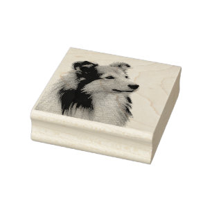 Shetland Sheepdog Rubber Stamp