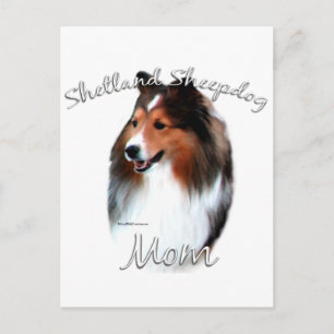 Shetland Sheepdog (sable) Mom 2 Postcard
