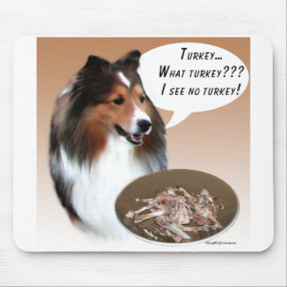 Shetland Sheepdog (sable) Turkey Mouse Pad