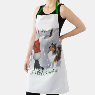 Shetland Sheepdog Sheltie Christmas Apron