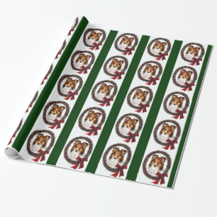 Shetland Sheepdog Sheltie Christmas Wrapping Paper