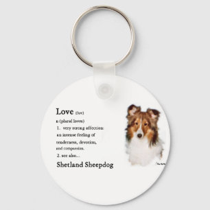 Shetland Sheepdog Sheltie Gifts Keychain