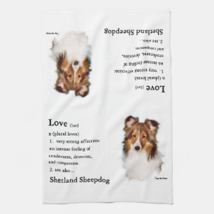 Shetland Sheepdog Sheltie Lovers Gifts Kitchen Towel