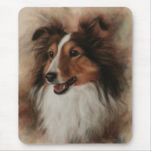 Shetland Sheepdog Sheltie smiling Mouse Pad
