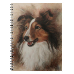 Shetland Sheepdog Sheltie smiling Notebook