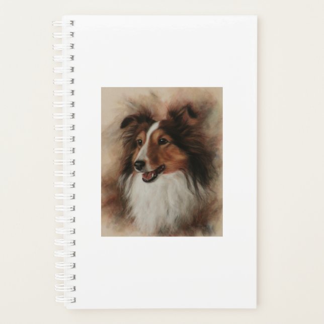 Shetland Sheepdog Sheltie smiling Planner (Front)