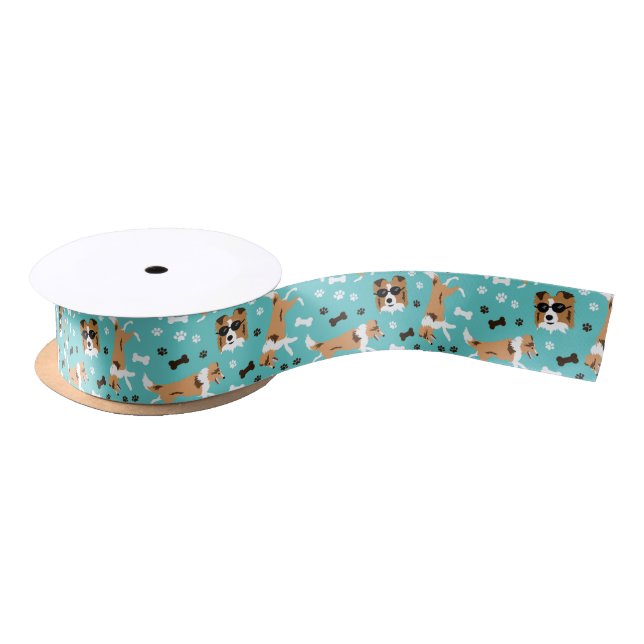Shetland Sheepdog Shelties  Satin Ribbon (Spool)