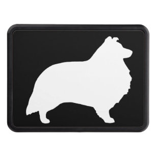Shetland Sheepdog Silhouette Trailer Hitch Cover