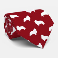 Shetland Sheepdog Silhouettes Pattern Sheltie Dogs