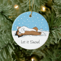 Shetland Sheepdog Snow Dog - Sheltie Holiday