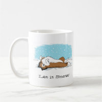 Shetland Sheepdog Snow Dog Sheltie Winter Holiday