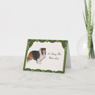 Shetland Sheepdog, Sympathy Card