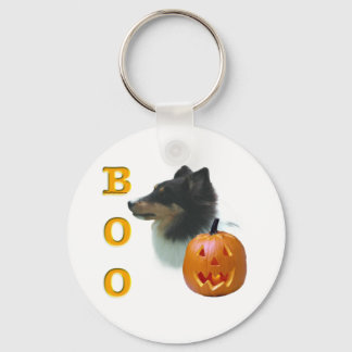 Shetland Sheepdog (tri colour) Boo Keychain