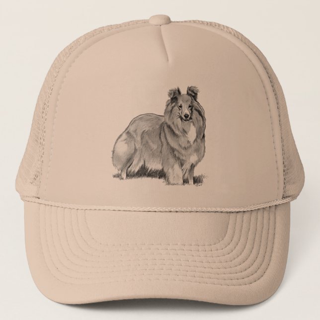 Shetland Sheepdog Trucker Hat (Front)