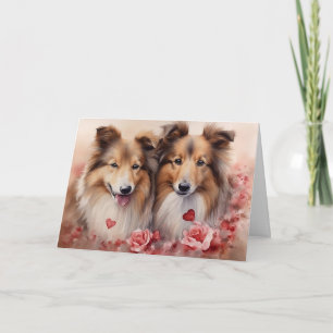 Shetland Sheepdog Valentine's Day Card
