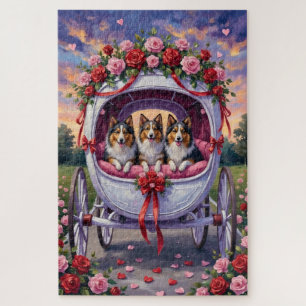 Shetland Sheepdog Valentine's Day  Jigsaw Puzzle