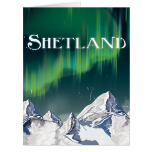 Shetland Vintage Travel Poster