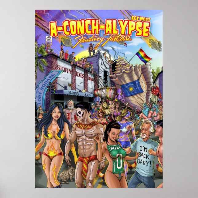 SheVibe Takes On Key West Fantasy Fest Poster (Front)
