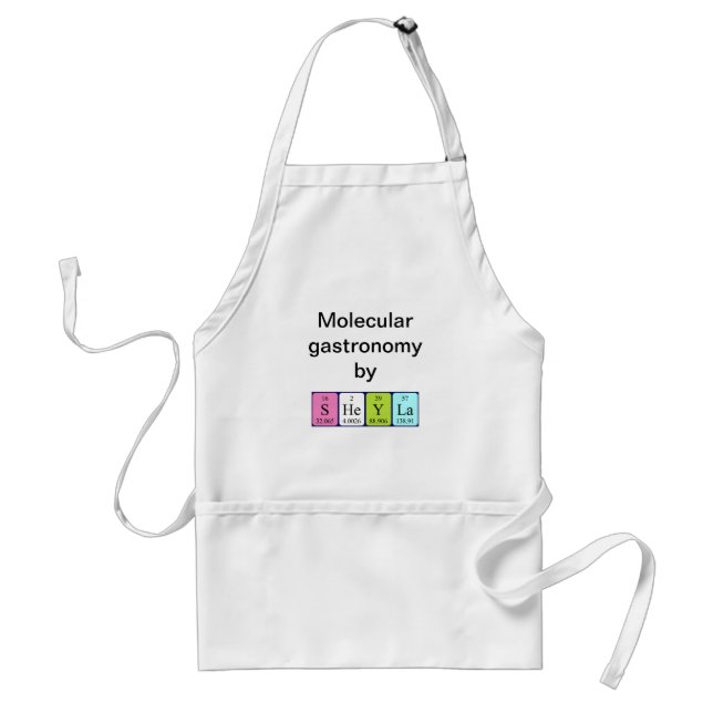 Sheyla periodic table name apron (Front)