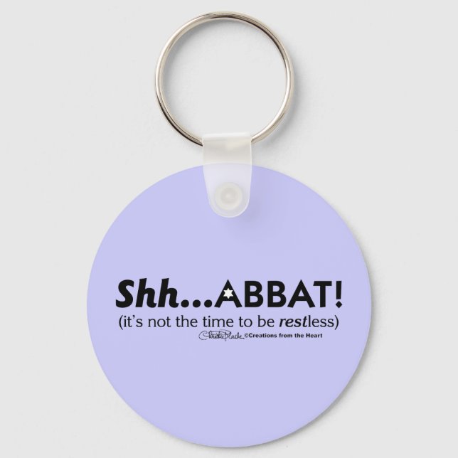 Shh...abbat! Keychain (Front)