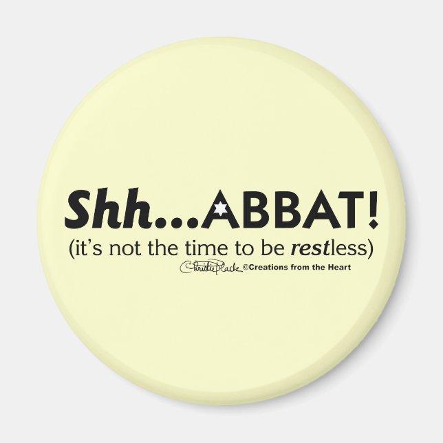 Shh...abbat! Magnet (Front)
