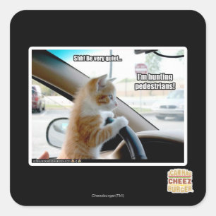 Shh! Be very quiet Square Sticker