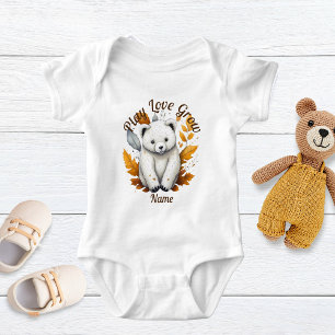 Shh…dreams in progress Sleeping Bear Baby Bodysuit