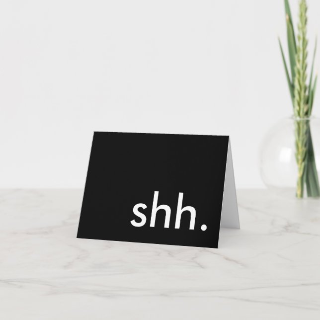 shh. it's a surprise party! invitation (Front)