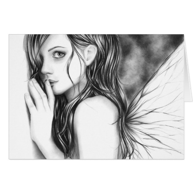 Shh Now Fairy Card (Front Horizontal)