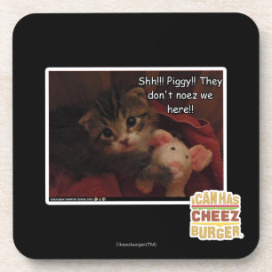 Shh!!! Piggy!! Coaster