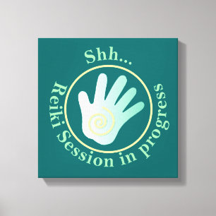 Shh  Reiki Session in Progress Canvas Print