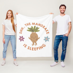 Shh.. The Mandrake Is Sleeping Fleece Blanket