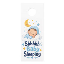 Shhh Baby Sleeping  Large doorhanger
