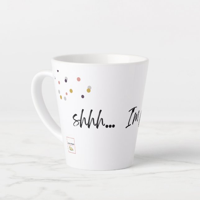 Shhh... I'm plotting: writer's life mug (Left Angle)