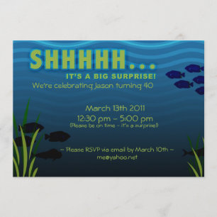 SHHH! It's a Surprise Birthday Party Invitation