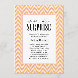 Shhh… it's a Surprise Party Invitations