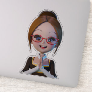 Shhh! Librarian on Duty Sticker   Adorable Gift