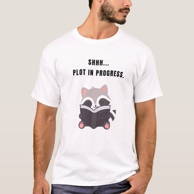 Shhh...  plot in progress. Funny Cat T-Shirt (Front)