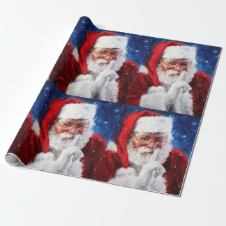 SHHH Santa Wrapping Paper