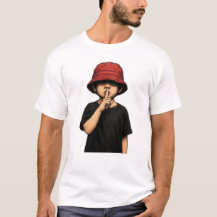 Shhh Silence Please T-Shirt   Minimal Street Art 