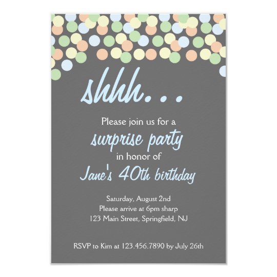 Shhh... Surprise Party! Card