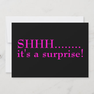 Shhh Surprise Seventieth Birthday Party  Invitation